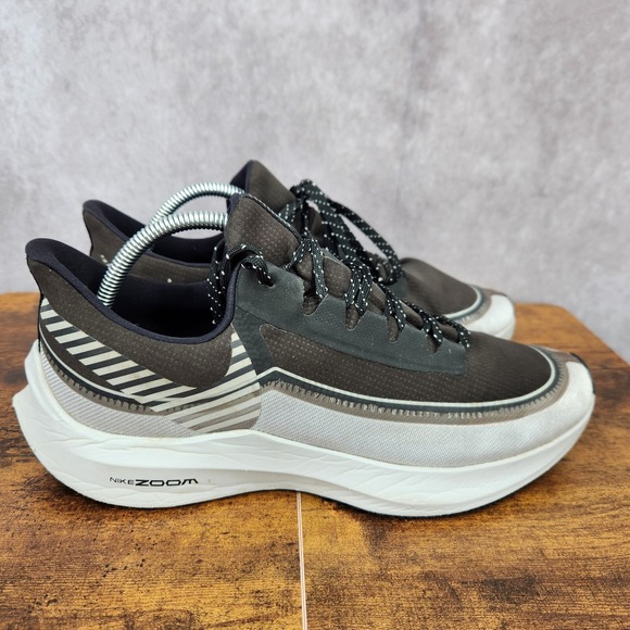 Nike‎ Zoom Winflo 6 Shield Running Shoes Mens 10 Black Gray Sneakers BQ3190-001